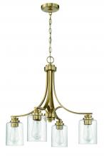 Craftmade 50524-SB - Bolden 4 Light Chandelier in Satin Brass