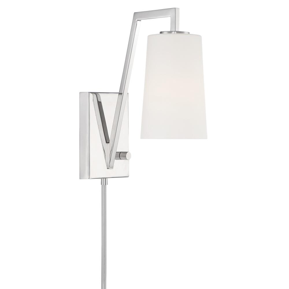 Avon 1 Light Polished Nickel Task Sconce