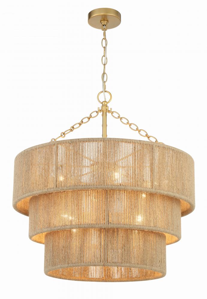 Shyla 10 Light Soft Gold Chandelier