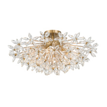 Crystorama ADL-500-AG-CL - Adley 25.25'' Aged Brass Semi Flush Mount