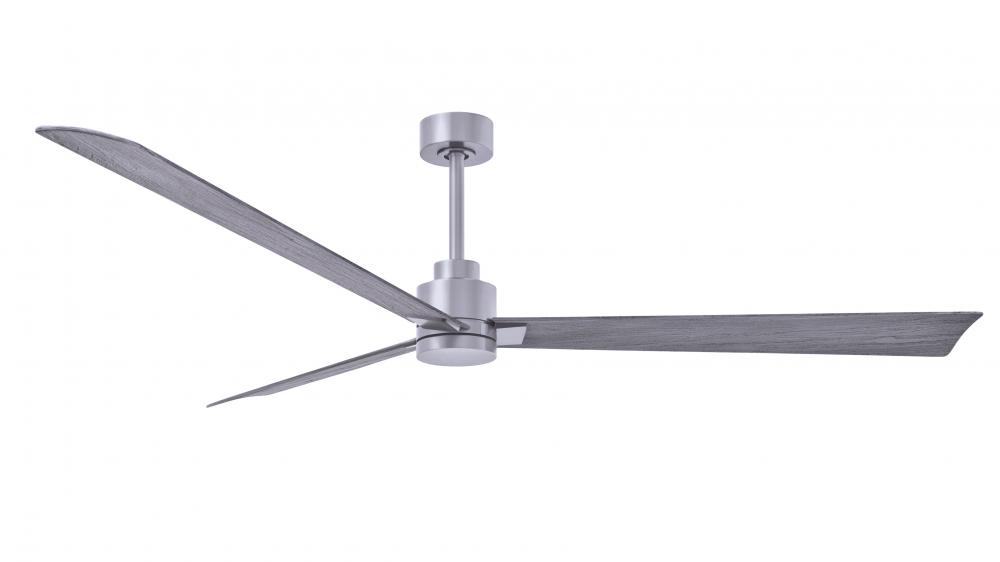 Alessandra 3-blade transitional ceiling fan in brushed nickel finish with barnwood blades. Optimiz