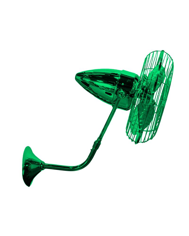 Bruna Parede wall fan in Esmerelda (Green) finish.