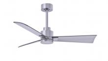 Matthews Fan Company AK-BN-BN-42 - Alessandra 3-blade transitional ceiling fan in brushed nickel finish with brushed nickel blades. O