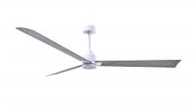 Matthews Fan Company AK-MWH-BW-72 - Alessandra 3-blade transitional ceiling fan in matte white finish with barnwood blades. Optimized