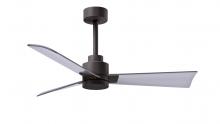 Matthews Fan Company AK-TB-BN-42 - Alessandra 3-blade transitional ceiling fan in textured bronze finish with brushed nickel blades.