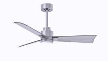 Matthews Fan Company AKLK-BN-BN-42 - Alessandra 3-blade transitional ceiling fan in brushed nickel finish with brushed nickel blades. O