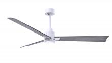 Matthews Fan Company AKLK-MWH-BW-56 - Alessandra 3-blade transitional ceiling fan in matte white finish with barnwood blades. Optimized