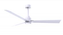 Matthews Fan Company AKLK-MWH-MWH-56 - Alessandra 3-blade transitional ceiling fan in matte white finish with matte white blades. Optimiz