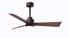 Matthews Fan Company AKLK-TB-WN-42 - Alessandra 3-blade transitional ceiling fan in textured bronze finish with walnut blades. Optimize