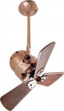 Matthews Fan Company BD-CP-WD - Bianca Direcional ceiling fan in Polished Copper finish with solid sustainable mahogany wood blade