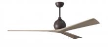 Matthews Fan Company IR3-TB-GA-72 - Irene-3 three-blade paddle fan in Textured Bronze finish with 72” gray ash tone blades.