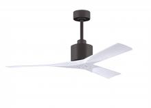 Matthews Fan Company NK-TB-MWH-52 - Nan 6-speed ceiling fan in Textured Bronze finish with 52” solid matte white wood blades