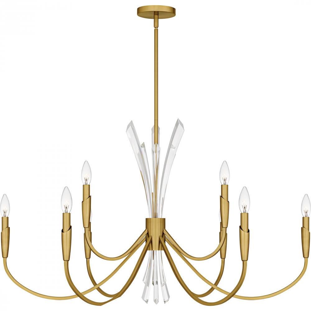 Cecily 9-Light Brushed Gold Chandelier