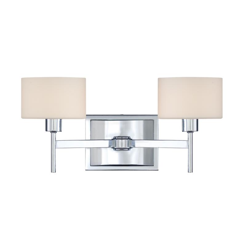 Two Light Polished Chrome Vanity