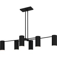 Quoizel FLD650MBK - Foreland 6-Light Matte Black Linear Chandelier