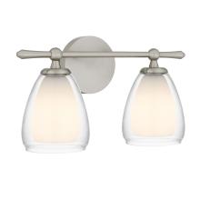 Quoizel VIV8616BN - Vivienne 2-Light Brushed Nickel Vanity Light