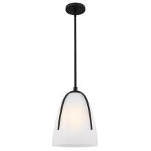 Quoizel WHIT1510MBK - Whitmore 1-Light Matte Black Mini Pendant Light