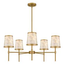 Quoizel WIND5032BRG - Windley 5-Light Brushed Gold Chandelier