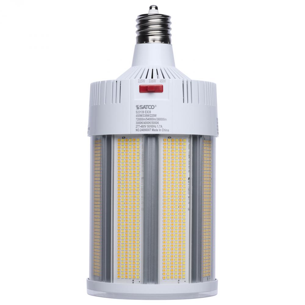 450/338/225 Watt; 30K/40K/50K CCT; Field Selectable LED; Corncob; Mogul Extended Base; 277-480