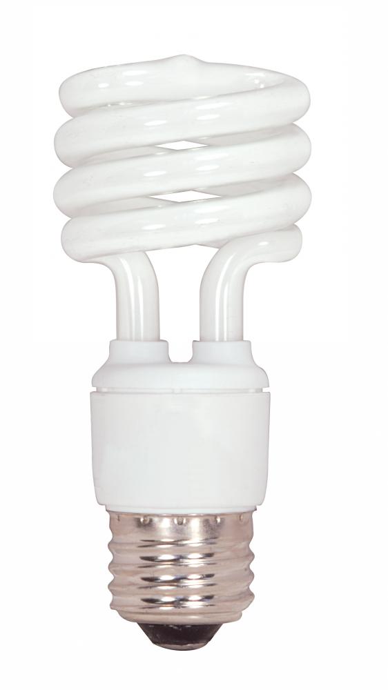 13 Watt; Mini Spiral Compact Fluorescent; 5000K; 82 CRI; 230 Volt