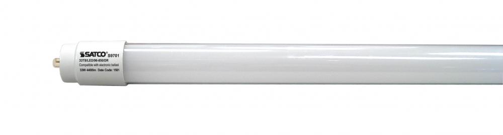 33 Watt T8 LED; Single Pin base; 5000K; 50000 Average rated hours; 4400 Lumens