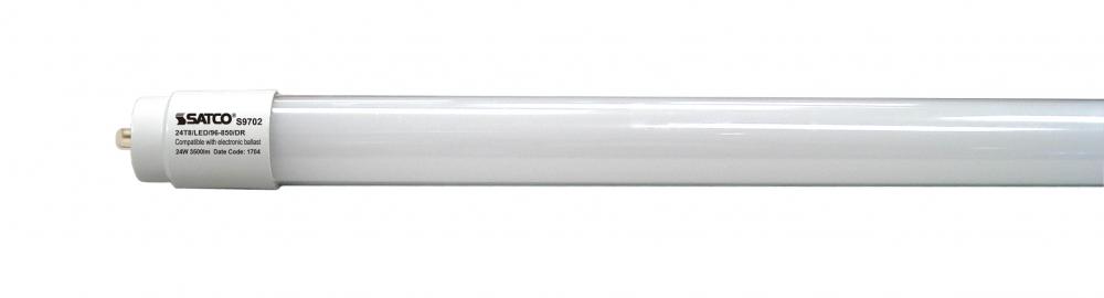 24 Watt T8 LED; Single Pin base; 5000K; 50000 Average rated hours; 3500 Lumens