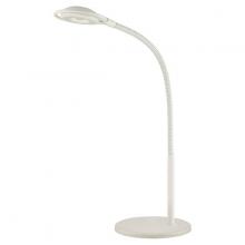 Satco Products Inc. 57/041 - LED Desk Lamp; Goose Neck; 5W; 4000K; 300 Lumen; White Finish