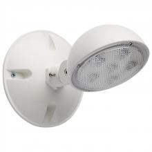 Satco Products Inc. 67/142 - Remote Emergency Light; 0.75 Watt; Weatherproof Low Power Single Head; White Finish; 3.6 Volt