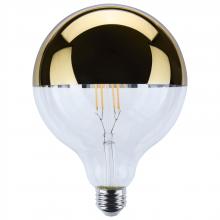 Satco Products Inc. S12546 - 8 Watt G40 LED; Medium Base; 2700K CCT; Gold Crown; 100 Watt Replacement