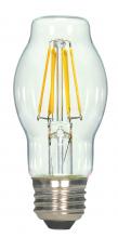 Satco Products Inc. S9576 - 6.5 Watt BT15 LED; Clear; Medium base; 2700K; 810 Lumens; 120 Volt