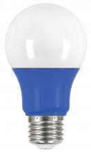 Satco Products Inc. S9644 - 2 Watt; A19 LED; Blue when lit; Medium base; 120 Volt