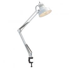 Satco Products Inc. SF76/360 - Swing Arm Drafting Lamp - 1 Light - White Adjustable height; Clamp base