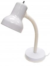 Satco Products Inc. SF77/538 - Goose Neck Desk Lamp; White Finish