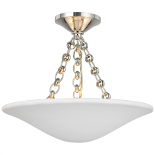 Visual Comfort Signagure Collect. ARN 4425PN-PW - Mollino 16" Semi Flush Mount