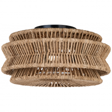 Visual Comfort Signagure Collect. CHC 4015BZ/NAB - Antigua Large Drum Semi-Flush Mount