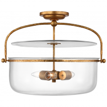 Visual Comfort Signagure Collect. CHC 4270GI-CG - Lorford Medium Semi-Flush Lantern