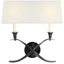 Visual Comfort Signagure Collect. CHD 1191BZ-L - Cross Bouillotte Large Sconce