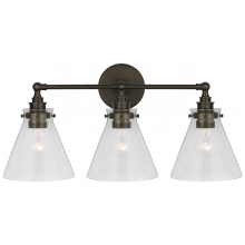 Visual Comfort Signagure Collect. CHD 2529BZ-CG - Parkington 24" Three Light Bath Bar