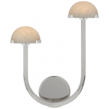 Visual Comfort Signagure Collect. KW 2624PN-ALB - Pedra 15" Asymmetrical Left Sconce