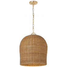 Visual Comfort Signagure Collect. MF 5043SB-NTW - Nancy 18" Woven Hanging Shade