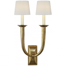 Visual Comfort Signagure Collect. S 2021HAB-L2 - French Deco Horn Double Sconce