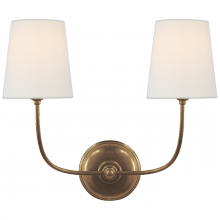 Visual Comfort Signagure Collect. TOB 2008HAB-L - Vendome Double Sconce