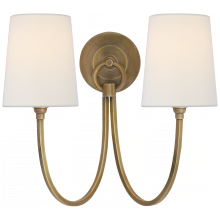 Visual Comfort Signagure Collect. TOB 2126HAB-L - Reed Double Sconce