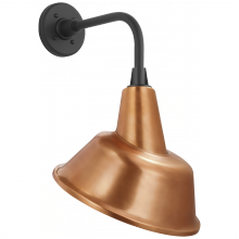 Visual Comfort Signagure Collect. TOB 2808MBK/S3-SC - Academy 11" Rex Barn Light