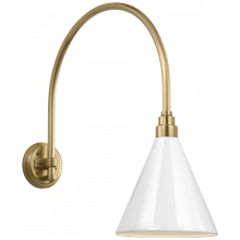 Visual Comfort Signagure Collect. TOB 2815HAB/S10-WHT - Academy 19.5" Arched Mack Barn Light