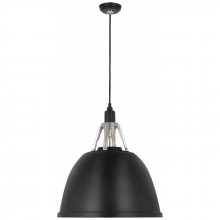 Visual Comfort Signagure Collect. TOB 5642BLK/PAL - Gunner 22" Pendant