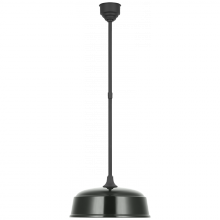 Visual Comfort & Co. Signature Collection TOB 5812MBK-G - Academy 16" Rockhouse Pendant