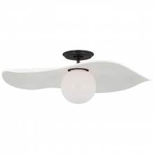 Visual Comfort Signagure Collect. WS 4040BZ-WHT - Mahalo 22" Semi-Flush Mount