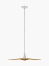 Visual Comfort & Co. Signature Collection TOB 5492WHT-HAB - Truesdell 24" Pendant