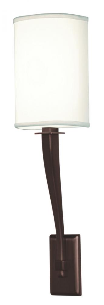 Tory 6'' LED Sconce - Oakley Bronze Finish - Linen Acrylic Shade